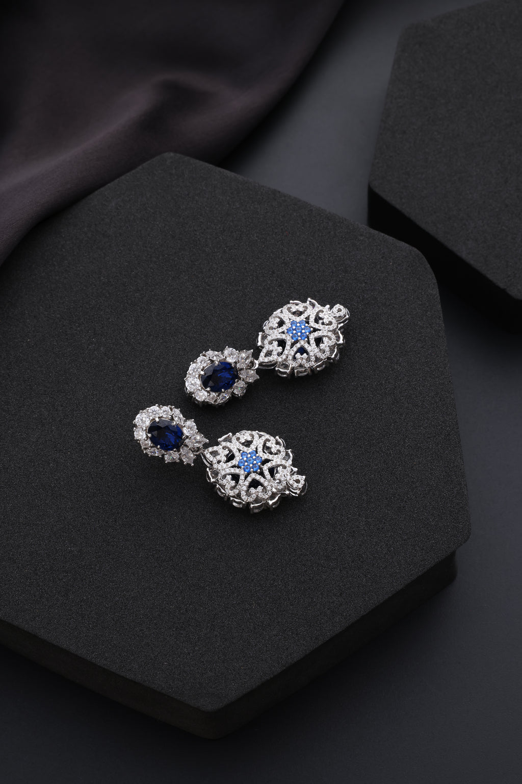 Victorian Blue Elegance Earrings