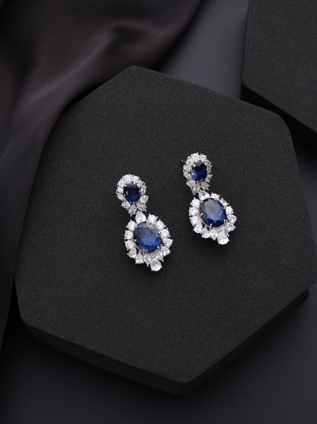 Victorian Blue Elegance Earrings
