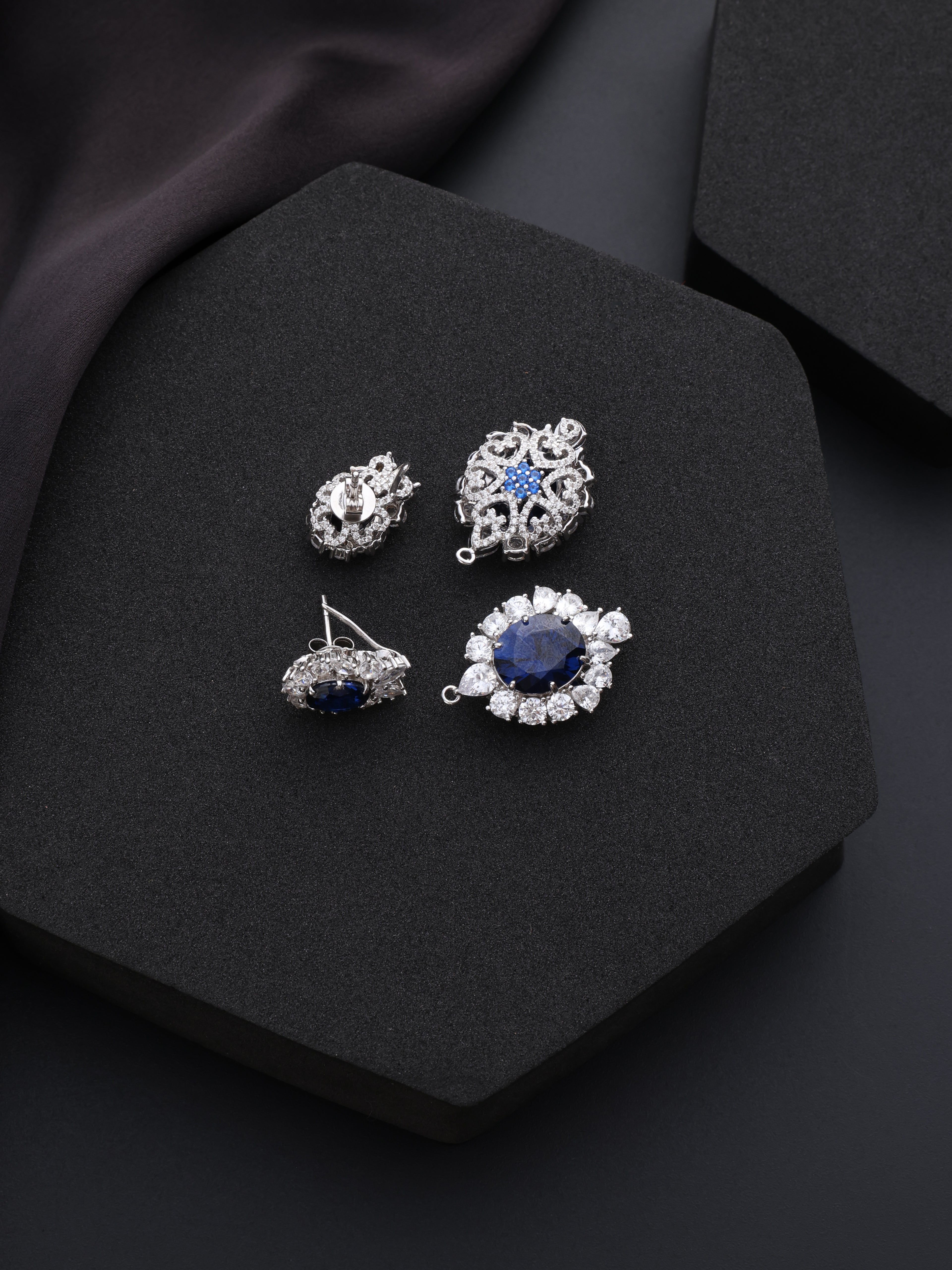 Victorian Blue Elegance Earrings