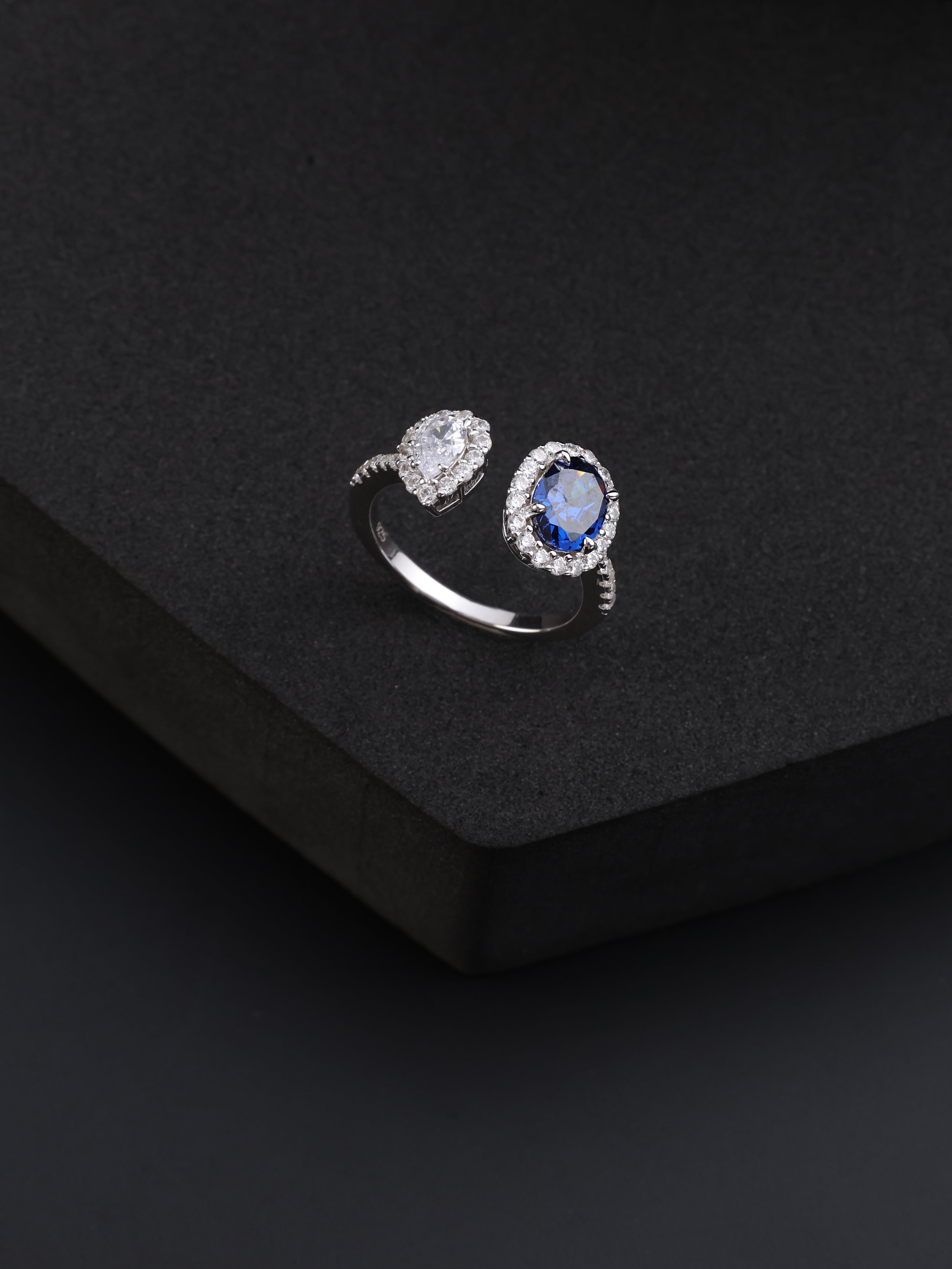 Ocean & Ice Open Ring