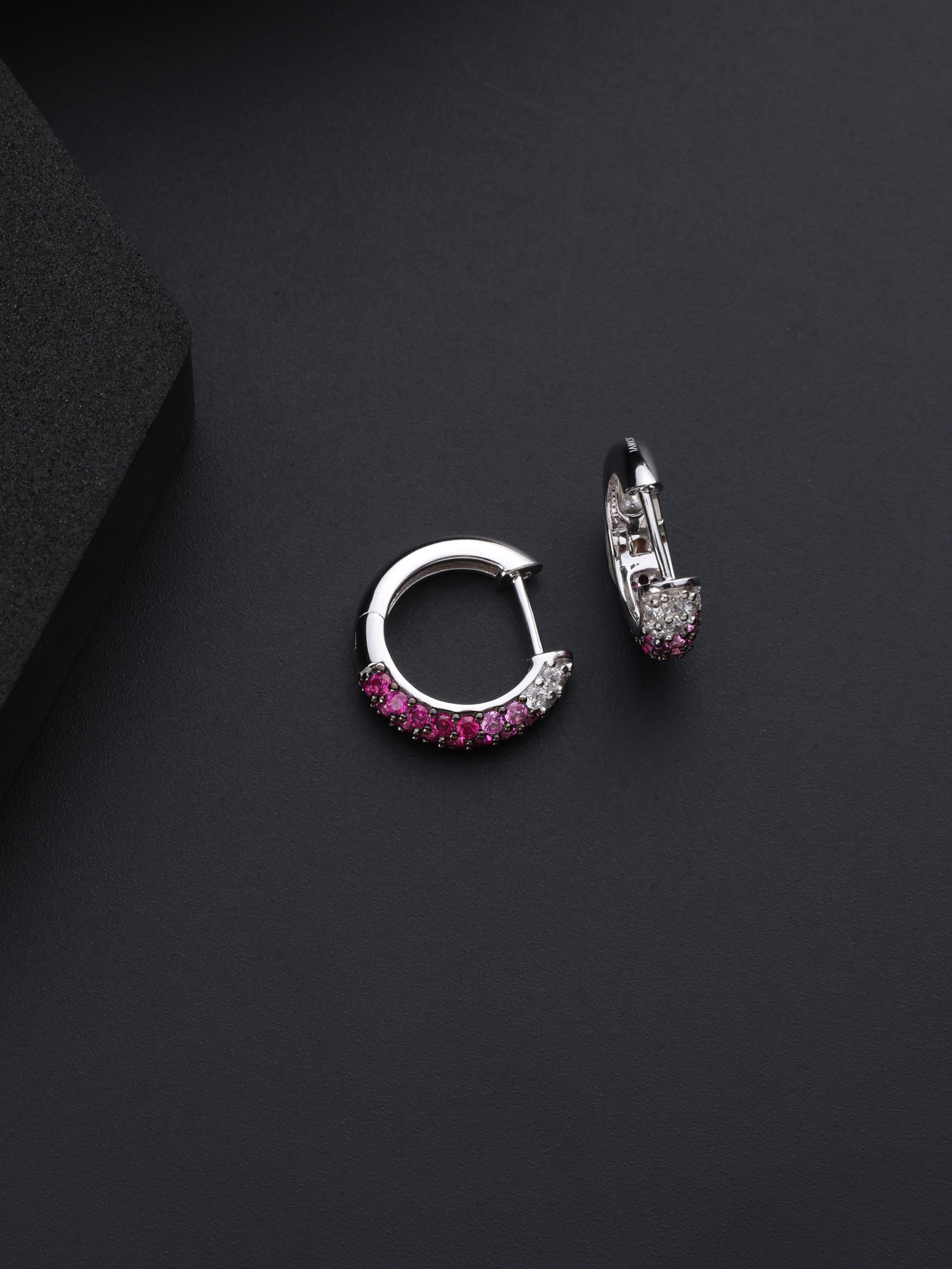 Scarlet Shine Hoops