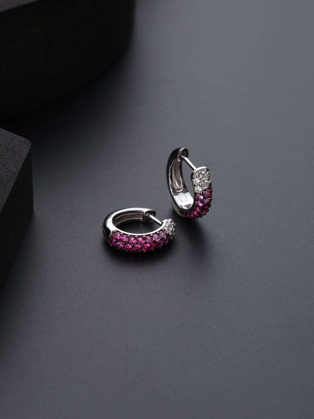 Scarlet Shine Hoops