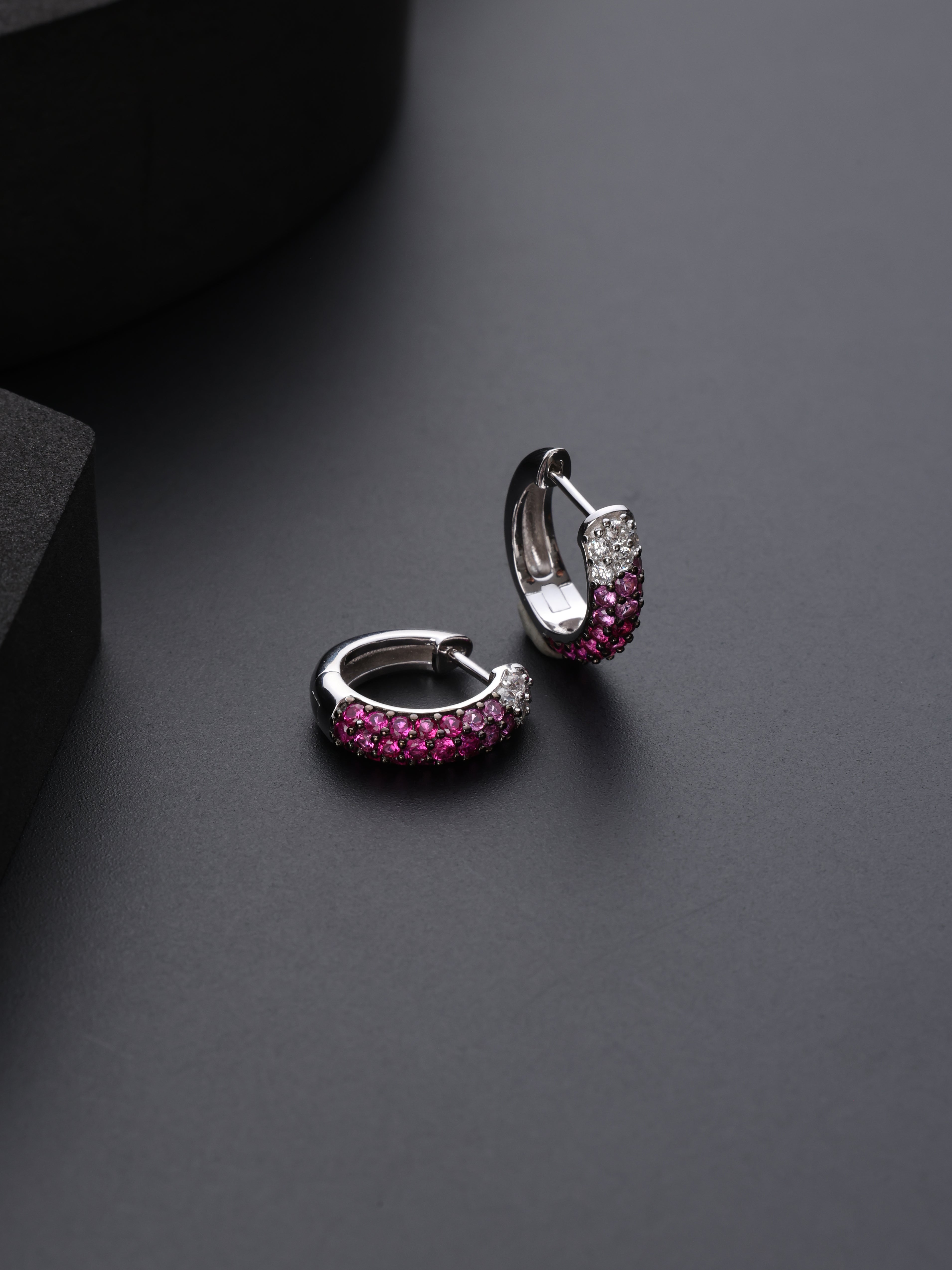 Scarlet Shine Hoops