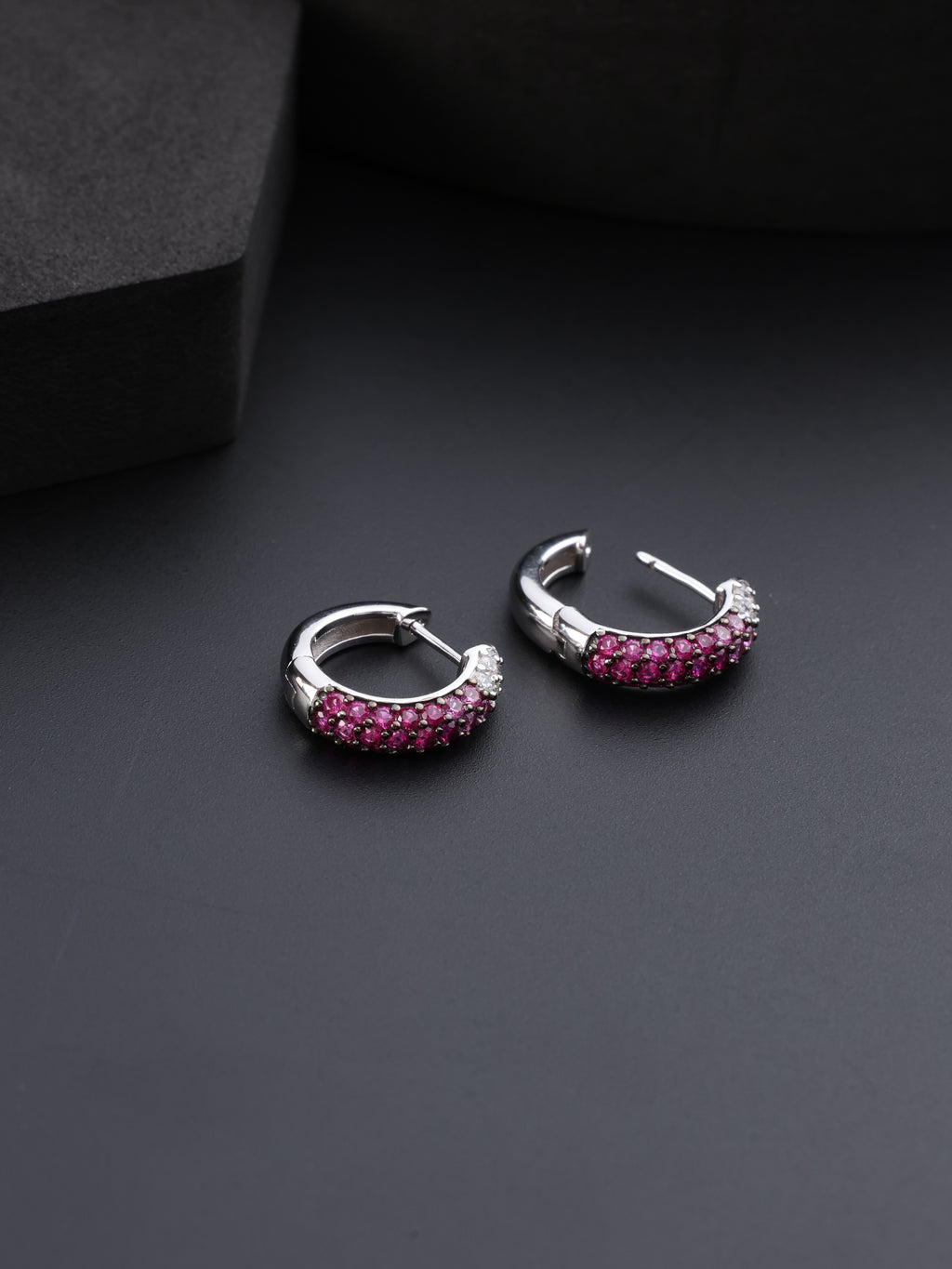 Scarlet Shine Hoops