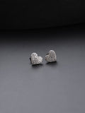 Diamond Dust Heart Mini Studs