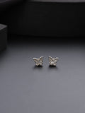 Silver Flutter Mini Studs