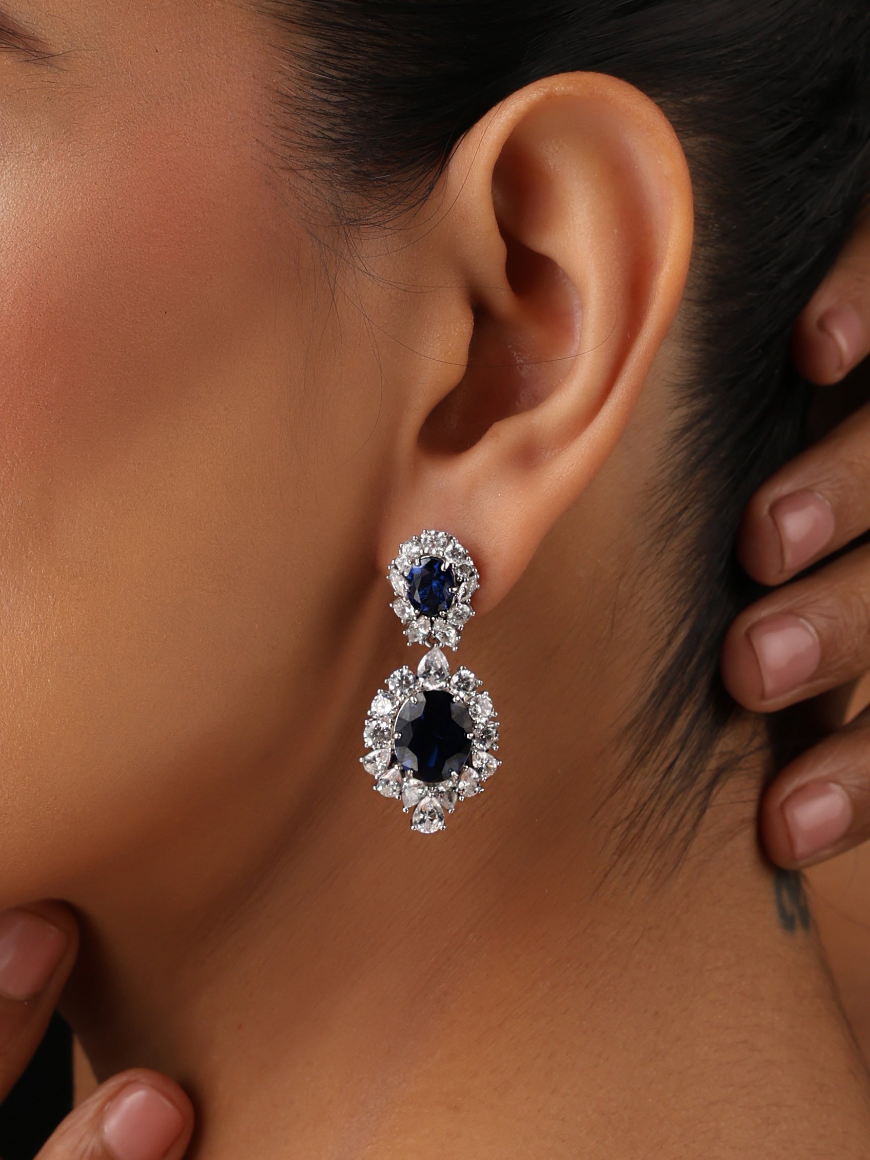 Victorian Blue Elegance Earrings