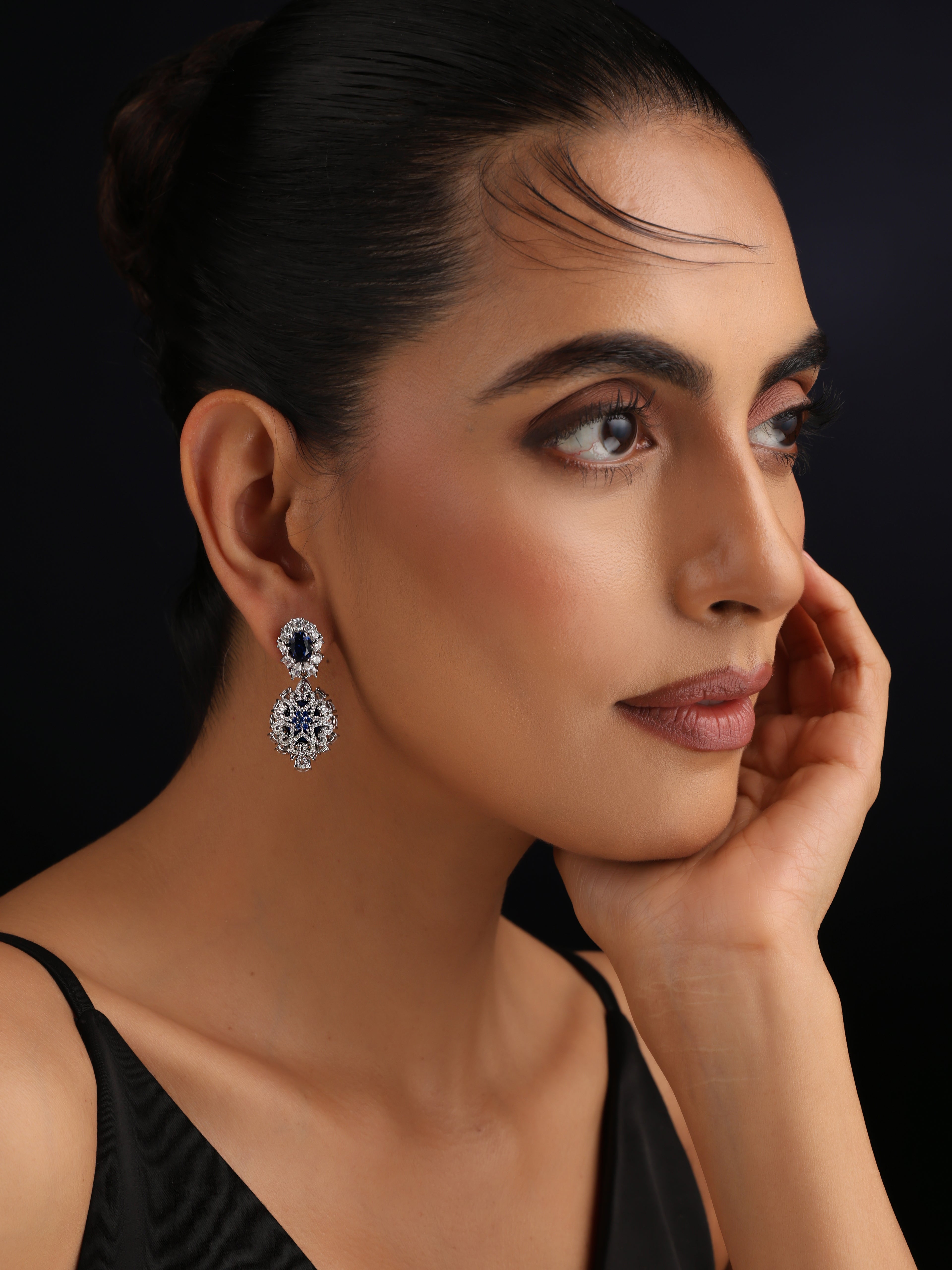 Victorian Blue Elegance Earrings
