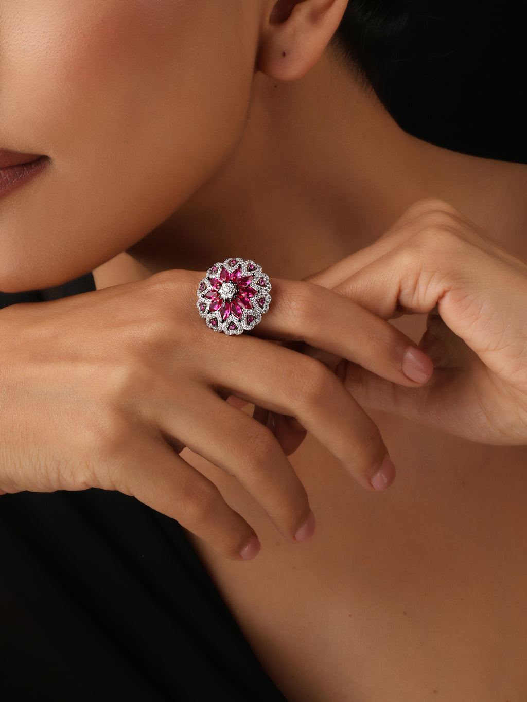 Gulabi Pushp Ring